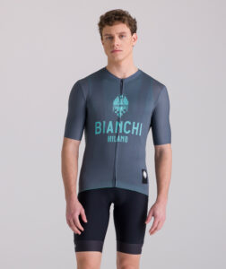 Maillot de cyclisme Bianchi Milano Classic gris – magasin Dijon Cycles