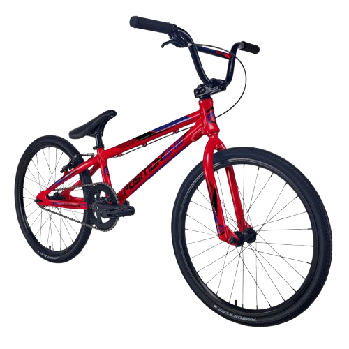vélo BMX race position one rouge en taille micro, mini, junior et pro