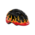{title} - {sitename} Casque vélo enfant MET Hooray Noir flammes protection cranienne optimale