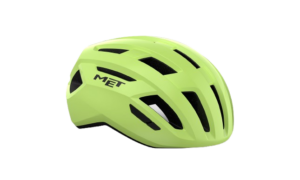 Casques de vélo route MET Vinci Mips ultra lime haute visibilité protection cranienne optimale