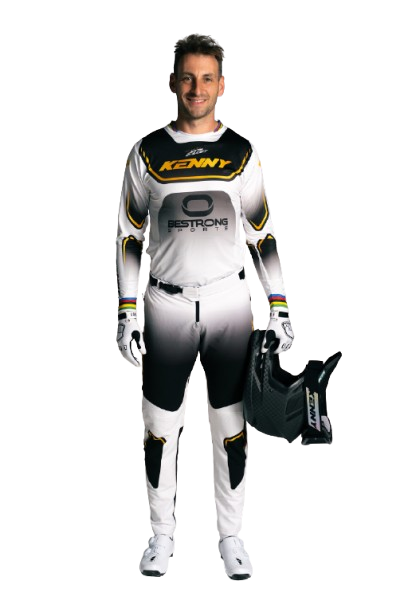 Joris DAUDET, champion olympique, en tenue BMX KENNY Prolight replica gold