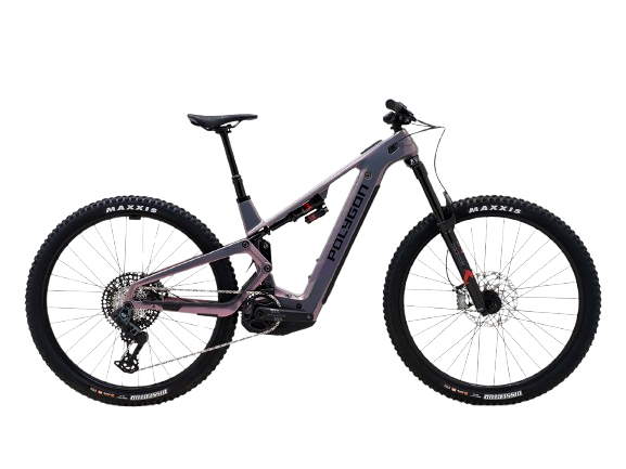 VTT électrique Enduro Polygon Collosus TE8 cadre carbone tout suspendu et moteur Bosch.